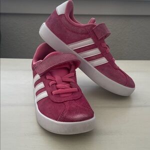 Kids Pink Suede Adidas Sneakers